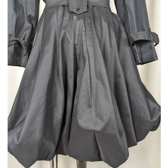 Joseph Ribkoff Black Trench Coat - Picture 13 of 16